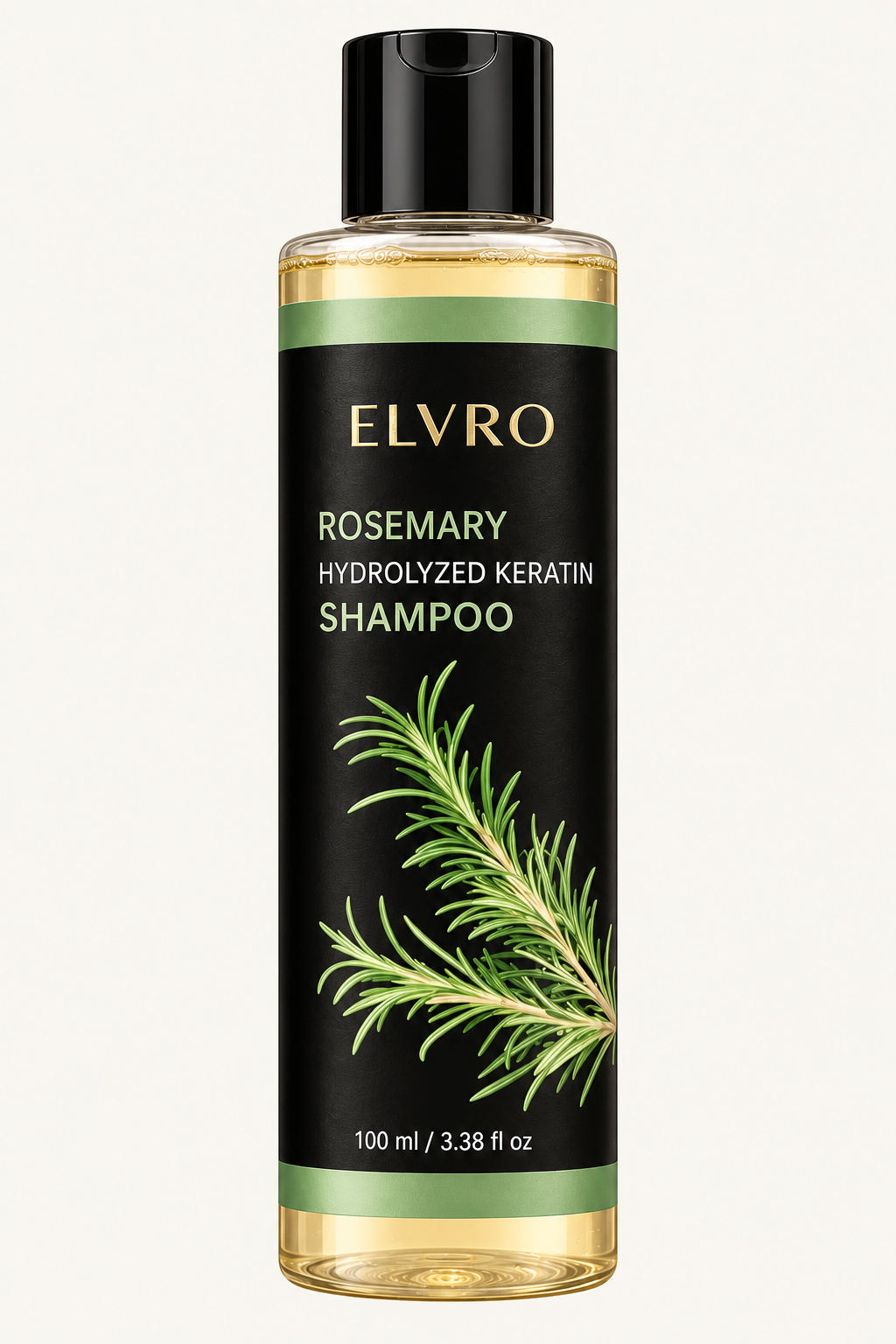 ELVRO Rosemary Hydrolyzed Keratin Shampoo — single bottle