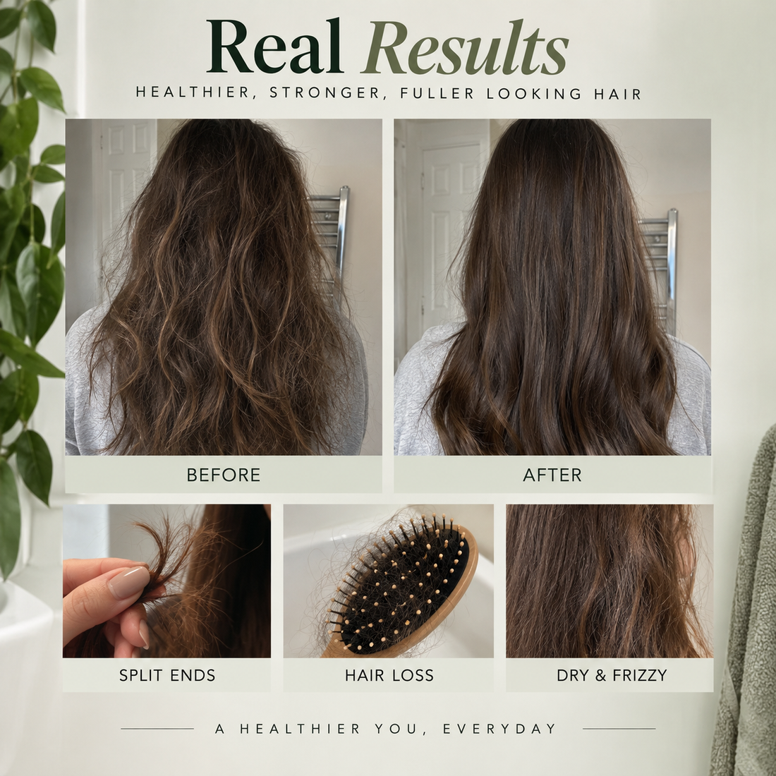 ELVRO Real Results stronger fuller-looking hair